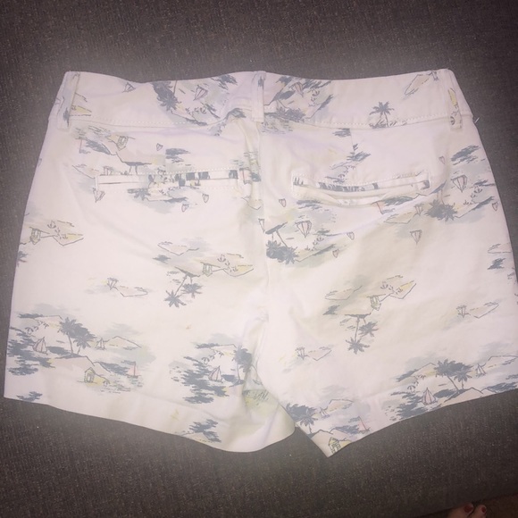 🌴Key West Island Print Twill Shorts Sz0⛵️ - Picture 3 of 4